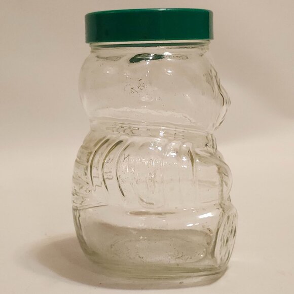 VINTAGE Kraft Peanut Butter Bear Jar Glass with Lid - Picture 5 of 6